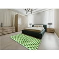 thumbnail image 5 of Ahgly Company Machine Washable Indoor Round Transitional Olive Drab Green Area Rugs, 5' Round, 5 of 7