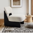 thumbnail image 2 of Jopath Modern Upholstered Accent Chair Set of 2,Comfortable Boucle Fabric Lounge Chair with Black Legs for Living Room,Bedroom,Beige, 2 of 8