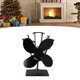 thumbnail image 4 of Ventilador de estufa ANGGREK Chimenea Automático Ahorro de Energía aleación de Aluminio 4 Aspas Negro, 4 of 8