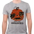 thumbnail image 2 of Pumpkin Cats Lets Get Smashed Shirt Unisex X-Large Grey, 2 of 5