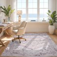 thumbnail image 3 of Design&I 4'x6' Washable Area Rug Abstract Pink Aesthetic Fluid Scrollwork Swirling Veined Purple Flowing Dynamic for Home Office, Under Desk, Snag-Free Skid-Resistant Medium, 3 of 7