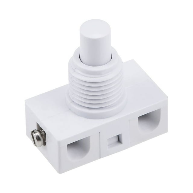 Interruptor de pedal de pie en línea Uxcell, tipo U-F-O, control de luz de lámpara, blanco