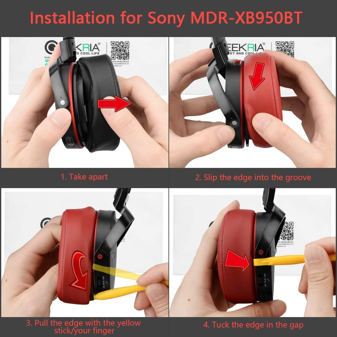 Geekria Earpad Replacement for Sony MDR 