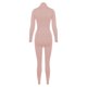 thumbnail image 5 of Gibobby Conjunto de yoga para mujer Conjunto de Yoga para mujer Otoño Invierno Color sólido cremallera soporte cuello chaqueta deportiva Fitness Yoga traje pa(Rosa,M), 5 of 5