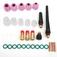 thumbnail image 3 of TIG Collet,  Manufacturing Quick And Easy Replacement TIG Ceramic Cup, TIG Back  Different Sizes For Industrial Tig Welding Torch 31pcs, 3 of 8