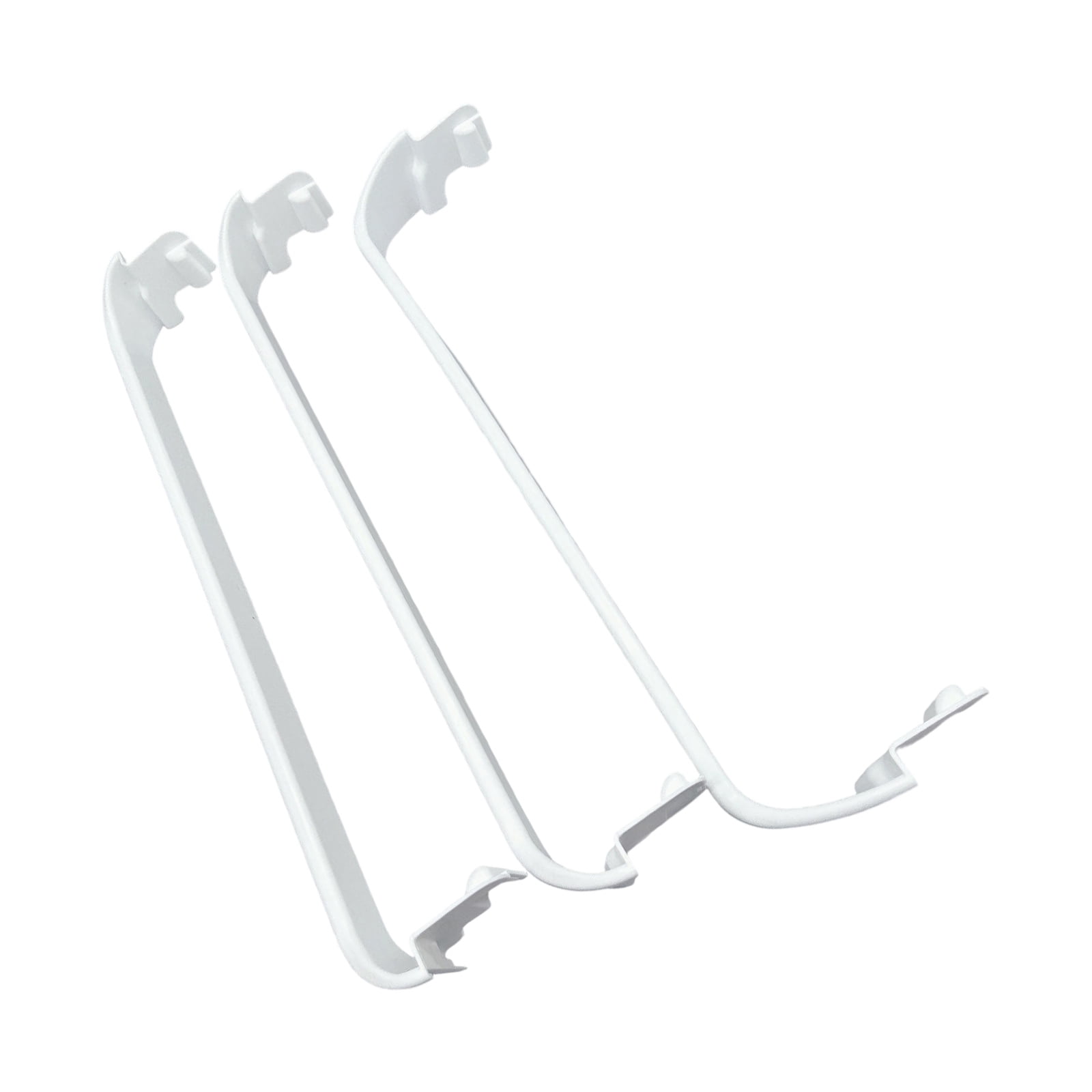 Permanent ABS Refrigerator Door Shelf Replacement Direct current Multiple Models 3/4" Height 4 " Depth White Planner Rack