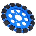 thumbnail image 1 of Piezas de robot industrial, rueda omnidireccional, rueda omnidireccional, robot con tracción omnidireccional, durabilidad extendida, 1 of 8