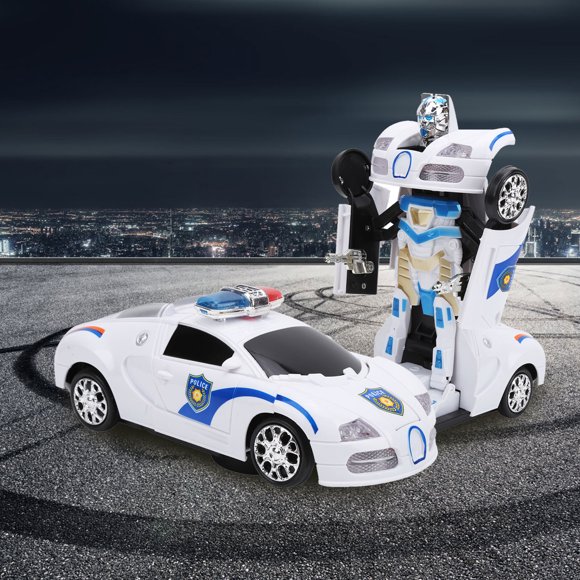 Robot Car, Safe To Play Automatic Deformation Transforming Vehicle Toy Automatically Senses RC Racing Car Transforming Vehicle Robot for Gifts for Home