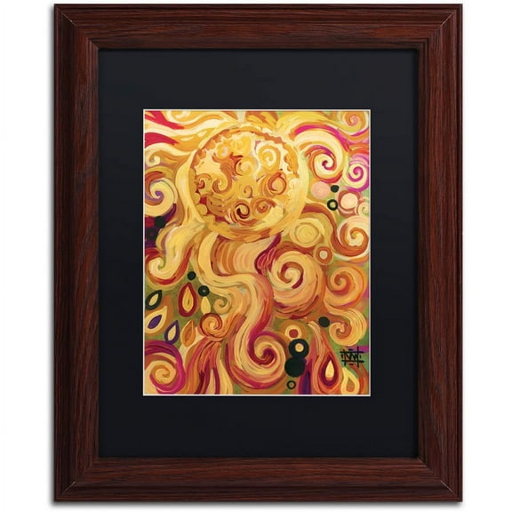 Trademark Fine Art "150" Canvas Art by Natasha Wescoat, Black Matte, Wood Frame