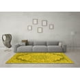 thumbnail image 3 of Ahgly Company Indoor Rectangle Abstract Yellow Modern Area Rugs, 2' x 5', 3 of 4