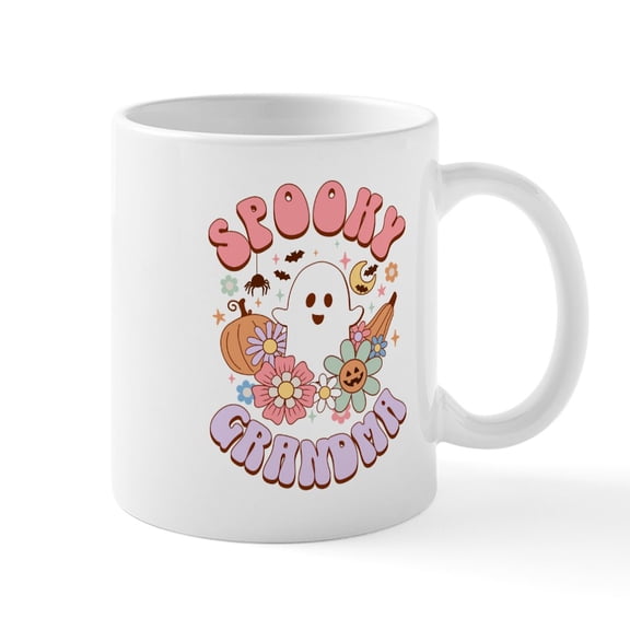 CafePress - Halloween Spooky Grandma Mugs - 11 oz Ceramic Mug - Novelty Coffee Tea Cup