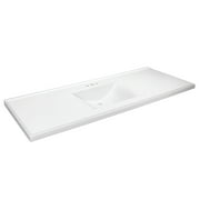Design House 563494 Contempo Vanity Top 61x22, Solid White