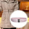 thumbnail image 6 of yuksok Elastic Waist Belt Elegant Cinch Band Trimmer for Sweater Puffer Coat Jacket Light Pink, 6 of 8