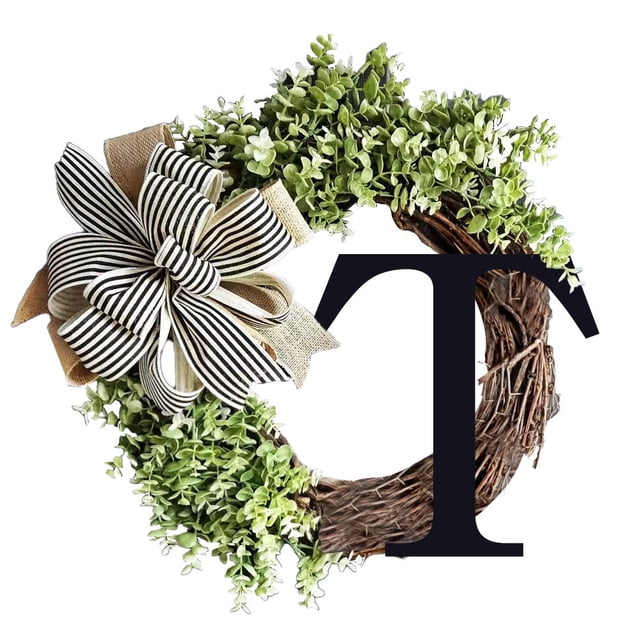 Agiferg Last Name Year Round Front Door Wreath,Decorative Hanging Plaques In Front Of The Door