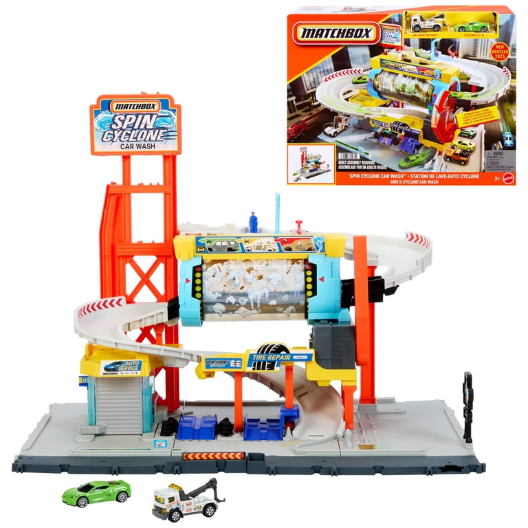 Matchbox Spin Cyclone Car Wash Playset with Die-Cast Cars photo 1