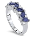 thumbnail image 4 of Pompeii 1 5/8ct Blue Sapphire Marquise & Diamond Ring 14K White Gold (G/H,I1-I2), 4 of 4