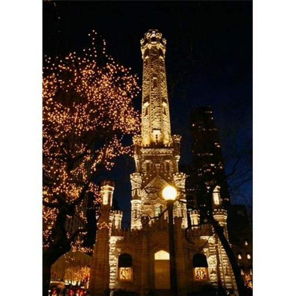 Old Water Tower Chicago Illinois Poster Print by , 12 x 17