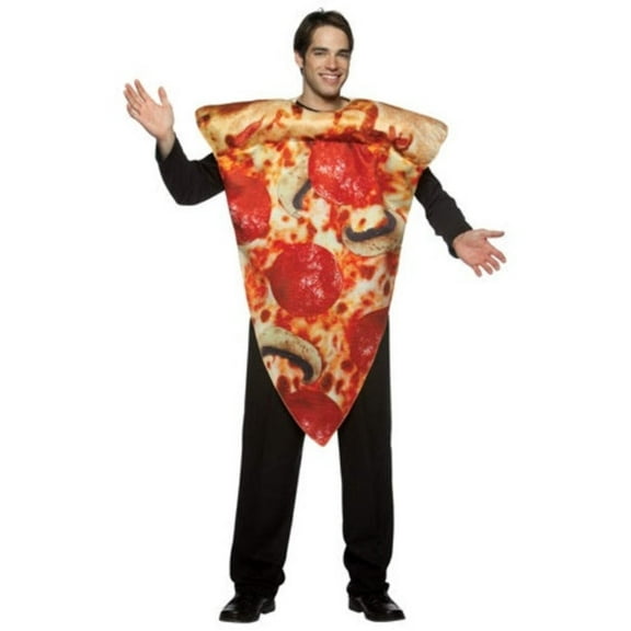 Pizza Slice Men's Halloween Fancy-Dress Costume for Adult, One Size