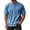 Blue, variant on Mens Henley Shirt Tee Short Sleeve Distressed T-Shirts Solid Retro Vintage Casual Summer T-Shirt,Gray (M)