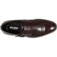 thumbnail image 3 of Stacy Adams Desmond Shoes Cap Toe Monk Strap Burgundy 25162-601, 3 of 7