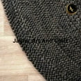 thumbnail image 5 of Jaipur Art And Craft Black Jute Hand Braided Round Area Rug Reversible Carpet For Bedroom and Living Room (2x2 Sq Ft), 5 of 9