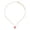 Red, variant on Men Necklace Wolf Teeth Pendant Long Cool Adjustable Jewelry Decoratrion
