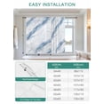 thumbnail image 6 of Blue Grey Marble Tie Up Curtains for Windows 45 Inch Length Balloon Curtains Kitchen Adjustable Balloon Window Shade Vintage Abstract Modern Art Crack Tie Up Valance Bathroom Curtain Window 34"x45", 6 of 6
