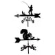 thumbnail image 1 of 2 Uds Práctica Veleta Granja Jardín Decoración de Patio 55cm Alto Ornamento, 1 of 9