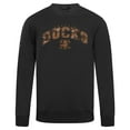 thumbnail image 2 of Men's-Levelwear  Black Anaheim Ducks Pullover Crewneck Sweatshirt, 2 of 3