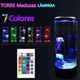 thumbnail image 2 of Lámpara de medusas LED iluminación multicolor luz de noche de humor lámpara de cabecera decoración de habitación luz Led para habitación, 2 of 4