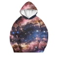 thumbnail image 3 of BaoFuBaoMei Travel Hoodies for Girls Gradient Long Cuffed Sleeve Sweatshirt Tops with Pockets Loose Hooded Fall Clothing for School Daily Wear Outdoor, 3 of 7