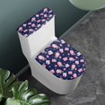 thumbnail image 2 of FORUDESIGNS Mermaid Book Rose Pattern Toilet Lid Cover with Toilet Tank Lid Cover 2 Pcs Portable Fabric Protector for A Lid Toilet Tank, Bathroom Decor Accessories with Elastic Bottom, 2 of 8