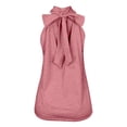 thumbnail image 7 of Duoif Womens Tank Tops, High Neck Sleeveless Top, Loose Fit Beach Vacation Shirt Womens Shirts Pink XXXL, 7 of 7