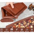thumbnail image 3 of Chocolate Molds, Silicone Dark Chocolate Bar Molds, Pack of 2, Silicone Molds, Chocolate Bars, Dark Chocolate Molds, Extra Dark Chocolate Molds for Ch, 3 of 5