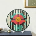 thumbnail image 4 of Yayeee Wall Clock Battery Operated 11.9" Silent Non-Ticking for Living Room, Geometric Circle, 4 of 8
