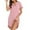 Pink, variant on WENWU Pajama Nightgown for Women Short/Long Sleeve Button Down Nightwear Top Boyfriend Sleep Shirts Nightdress Cat Nightshirts Women Lady Sleepwear