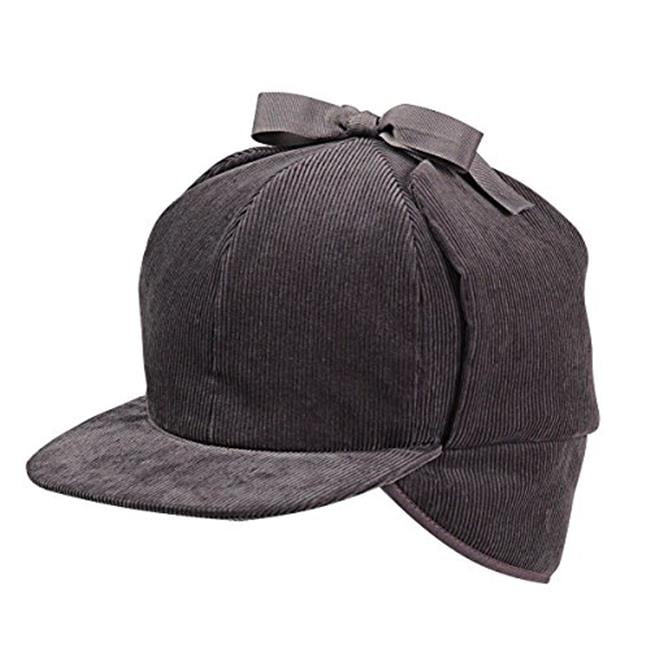 corduroy cap with ear flaps