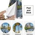 thumbnail image 4 of Peel and Stick Wallpaper Los Angeles City Freeway Traffic Sunset Modern Art Wall Mural Decor Self Adhesive and Removable 69in x 98in, 4 of 8
