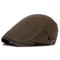 thumbnail image 6 of SikaFu Summer Solid Color Newsboy Caps Men Cotton Flat Peaked Cap Women Painter Beret Hats 01, 6 of 6