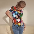 thumbnail image 5 of The Xecao Easter Egg Women's Crew Neck Body Suit, a short-sleeved bodysuit and basic swimsuit, both comfort and style for dating and daily life, 5 of 9