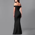 thumbnail image 4 of Women's Off Shoulder Mermaid Maxi Dress Elegant Sweetheart Neck Evening Gown for Party Graduation, 4 of 8