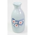thumbnail image 4 of Porcelain Light Blue White Flower Sake Set 4 Cups 1 Decanter / Bottle / Carafe EHD, 4 of 5