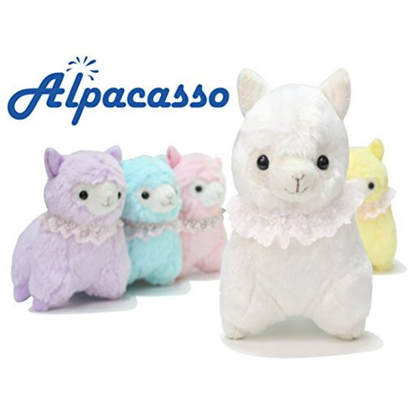 Alpacasso 6.7 Bufanda de encaje de felpa Alpaca Lindos juguetes de peluche suaves. Blanco Alpacasso 745950487586 Walmart en linea