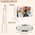 thumbnail image 4 of FORMRS Women Crossbody Purse with Chain Strap Vegan Leather Shoulder Handbag, Black Flowers, 4 of 7
