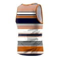 thumbnail image 4 of Men Summer Stripe Fashion Casual Sports Beach Sleeveless Top Tank Tops Running Workout Tee, 4 of 5