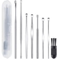 thumbnail image 1 of 8 piezas de herramientas de limpieza de oídos, removedor de cera de los oídos, eliminación de cera de los oídos de acero inoxidable con caja de almacenamiento Adepaton CJWUS-6531, 1 of 5