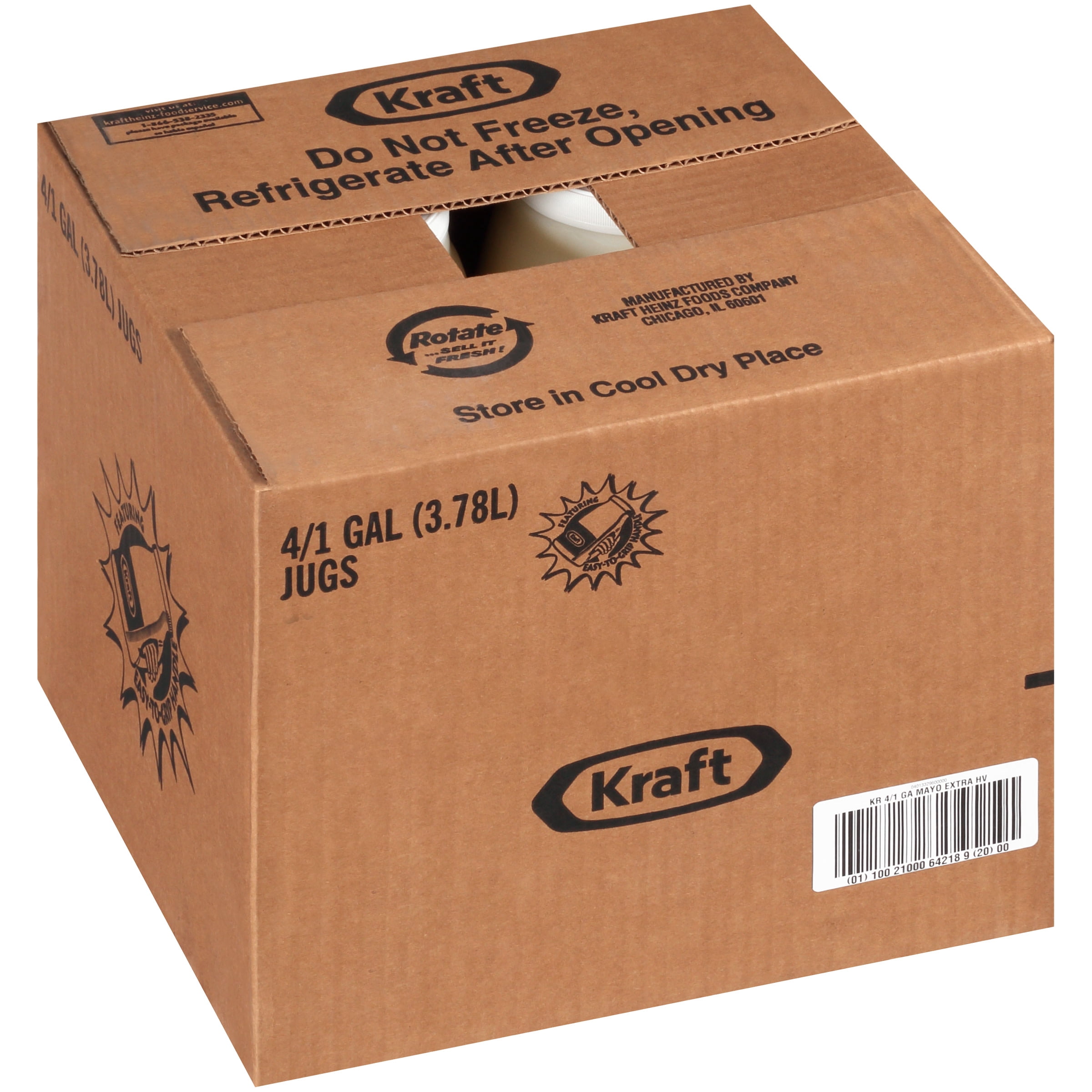 KRAFT Extra Heavy Mayonnaise, 1 gal. Jugs (Pack of 4)