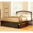 thumbnail image 1 of Atlantic Furniture Windsor Queen Spindle Storage Bed in Walnut, 1 of 2