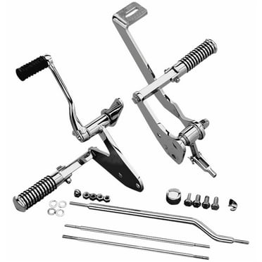 Drag Specialties Anodized Steel Forward Controls with Rubber Pegs for Harley FXR '82-00