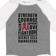 thumbnail image 4 of Inktastic Sickle Cell Awareness Strength Courage and Support Boys or Girls Long Sleeve Baby Bodysuit, 4 of 5